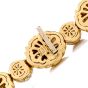 Estate Ambrosi Eliptical Diamond 18K Gold 15 Inch Choker Necklace