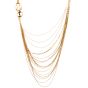 Gucci Vintage Multi Strand 18 Karat Yellow Gold Long Lariat Necklace 