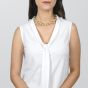 Ambrosi Elliptical 20.30cts Diamond 18K Gold 15.5 Inch Choker Necklace