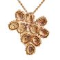 Vintage 1.20cttw Diamond 18k Gold Encrusted Enamel Brooch Pin l Dover Jewelry