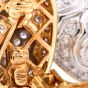   Estate Diamond Platinum 18k Gold Hoop Clip Earrings