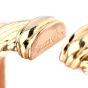 BVLGARI 1.55ct Diamond 18K Gold Grooved Cuff Bracelet 