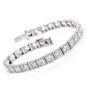 Antique Deco 10.85cts  Diamond Platinum Square Link Bracelet |Dover Jewelry|