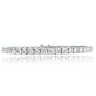 Modern 12.48 Diamond 18K White Gold Classic Tennis Line Bracelet