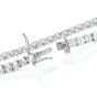 Modern 12.48 Diamond 18K White Gold Classic Tennis Line Bracelet