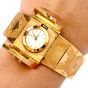 Vintage Diamond Gold  Engraved Bracelet Bracelet Omega Watch
