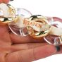 Seaman Schepps Rock Crystal 18K Gold Large Link Bracelet-Dover Jewelry