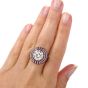 Vintage Art Deco 6.05ct Old European Cut Diamond & Ruby Ring