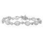 Estate 4.25ct Marquise Cut Diamond 18K White Gold Infinity Link Diamond Bracelet