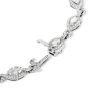 Estate 4.25ct Marquise Cut Diamond 18K White Gold Infinity Link Diamond Bracelet