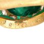 Buccellati Vintage  Fine Cabousion Emerald Diamond 18K Gold Ring