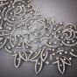 Stefan Hafner 27.70cts Diamond Lace 18k White Gold Necklace