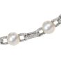 Estate 22.00 carats Diamond Southsea Pearl 18K Gold  Link Necklace