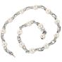 Estate 22.00 carats Diamond Southsea Pearl 18K Gold  Link Necklace