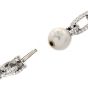 Estate 22.00 carats Diamond Southsea Pearl 18K Gold  Link Necklace