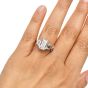 GIA 5.47cts Diamond I-VVS2 Engagement Diamond Three stone Ring
