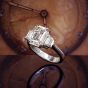 GIA 5.47cts Diamond I-VVS2 Engagement Diamond Three stone Ring