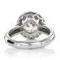 Estate Round Natural Diamond 14K White Gold Halo Engagement Ring