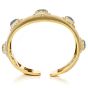 Buccellati Vintage Cabochon Blue Sapphire 18K Gold Cuff Bracelet