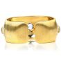 Buccellati Vintage Cabochon Blue Sapphire 18K Gold Cuff Bracelet