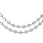 18.15 carats Diamond by the Yard Platinum 41 Inches Long Chain Necklace 