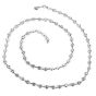18.15 carats Diamond by the Yard Platinum 41 Inches Long Chain Necklace 