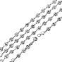18.15 carats Diamond by the Yard Platinum 41 Inches Long Chain Necklace 