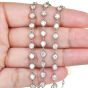 18.15 carats Diamond by the Yard Platinum 41 Inches Long Chain Necklace 