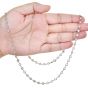 18.15 carats Diamond by the Yard Platinum 41 Inches Long Chain Necklace 