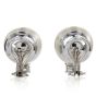  Estate 15mm South Sea Pearl 0.95cts Diamond White Gold Classic Clip On Earrings
