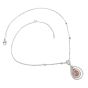 3.76cts GIA Natural Light Pink Platinum18k Diamond Necklace Pendant