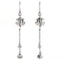 Gucci Vintage Diamond 18K White Gold Ball Bead Dangle Drop Earrings|Dover Jewelry|