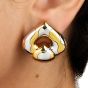 Marina B. Vintage 18K Two-Tone Gold Chestnut Pardy Clip-On Earrings
