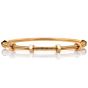 Ecrou de Cartier 18K Gold Bolts Bangle Bracelet Size 19-Dover Jewelry