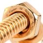 Ecrou de Cartier 18K Gold Bolts Bangle Bracelet Size 19-Dover Jewelry