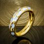 Tiffany & Co. Angela Cummings Mother of Pearl 18K Yellow Gold Vintage Allure Bangle Bracelet