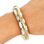 Tiffany & Co. Angela Cummings Mother of Pearl 18K Yellow Gold Vintage Allure Bangle Bracelet