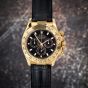 Rolex Daytona Cosmograph Ref 116518 18K Yellow Gold 40 mm Leather Men Watch
