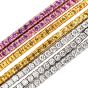 Estate Diamond Yellow Pink Sapphire 18K Tri-Color Gold 7 Days Of the Week Stackable Semanario Bangle Bracelets