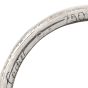 Cartier Diamond 18K White Gold Classic Trinity Band Rolling Ring Size 50
