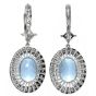 Vintage Santa Maria Aquamarine Diamond Platinum Pendant Earrings|DoverJewelry|
