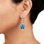 Vintage Santa Maria Aquamarine Diamond Platinum Pendant Earrings|DoverJewelry|