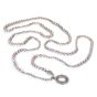 Modern Ivanka Trump Diamond  Pearl 18K Gold Pendant 66'' Long Strand Necklace