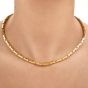 Vintage Cartier Agrafe 18K Yellow Gold Link Chain Necklace