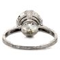 Antique Edwardian Old European Diamond Platinum Filigree Solitaire Engagement Ring