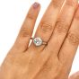 Antique Edwardian Old European Diamond Platinum Filigree Solitaire Engagement Ring