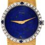 Vintage Piaget Lapis Lazuli Diamond Sapphire 18K Gold Ladies Watch