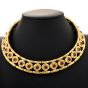 Faraone Milano Vintage Ruby 18K Yellow Gold Collar Choker Cuff Link Necklace