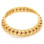 Faraone Milano Vintage Ruby 18K Yellow Gold Collar Choker Cuff Link Necklace