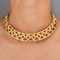 Faraone Milano Vintage Ruby 18K Yellow Gold Collar Choker Cuff Link Necklace